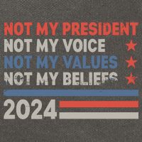 Not My President Not My Voice Not My Value Not My Beliefs Cotton Canvas Backpack