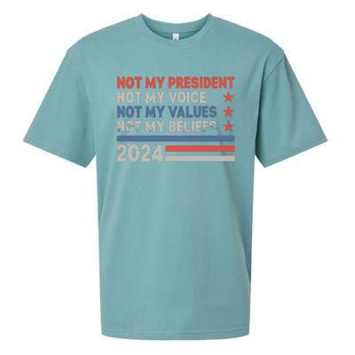 Not My President Not My Voice Not My Value Not My Beliefs Sueded Cloud Jersey T-Shirt