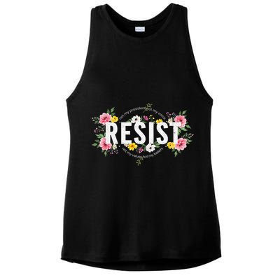 Not My President Not My Voice Not My Value Not My Beliefs Ladies PosiCharge Tri-Blend Wicking Tank