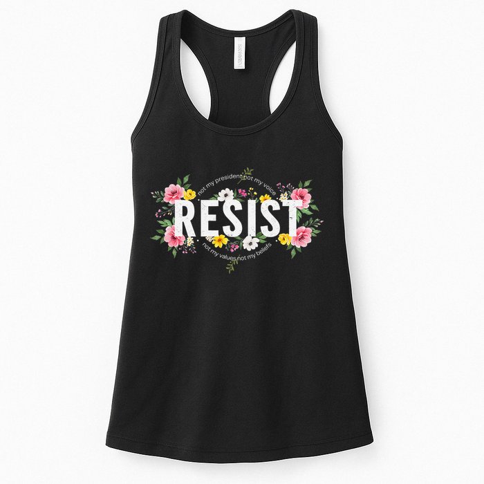 Not My President Not My Voice Not My Value Not My Beliefs Womens Tank Top