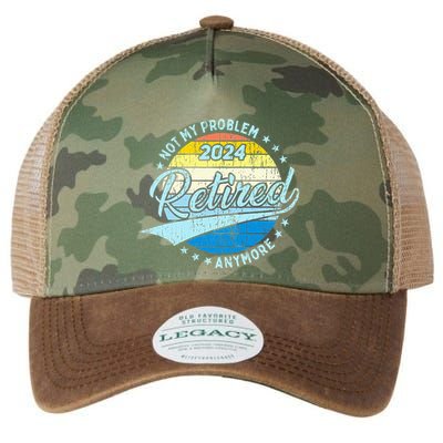 Not My Problem Anymore Retirement Legacy Tie Dye Trucker Hat