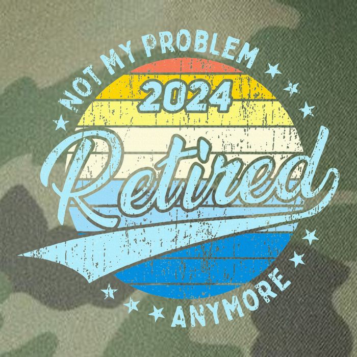 Not My Problem Anymore Retirement Legacy Tie Dye Trucker Hat