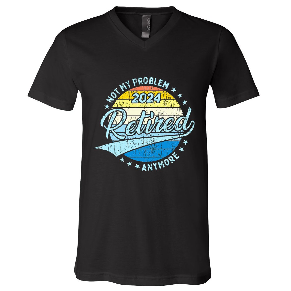 Not My Problem Anymore Retirement V-Neck T-Shirt