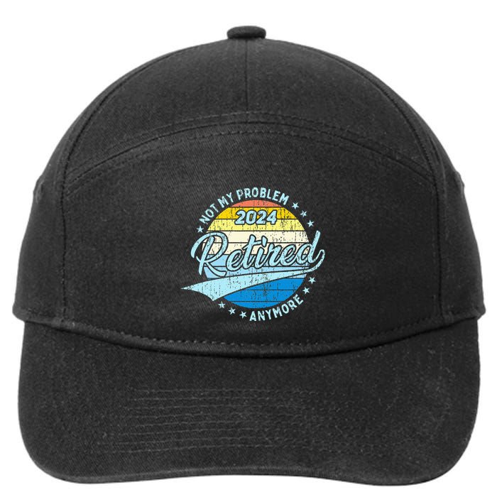 Not My Problem Anymore Retirement 7-Panel Snapback Hat