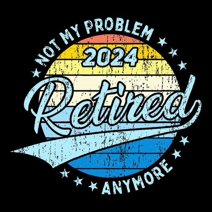 Not My Problem Anymore Retirement Drawstring Bag