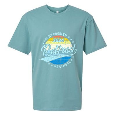 Not My Problem Anymore Retirement Sueded Cloud Jersey T-Shirt