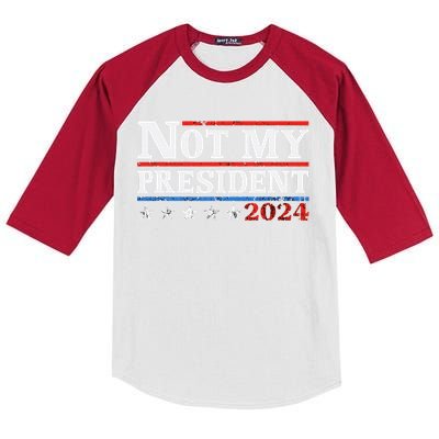 Not My President Not My Voice Not My Values Not My Beliefs Kids Colorblock Raglan Jersey