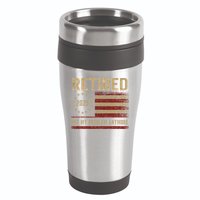 Not My Problem Anymore US Flag Funny Retired Retirement  16oz Travel Tumbler
