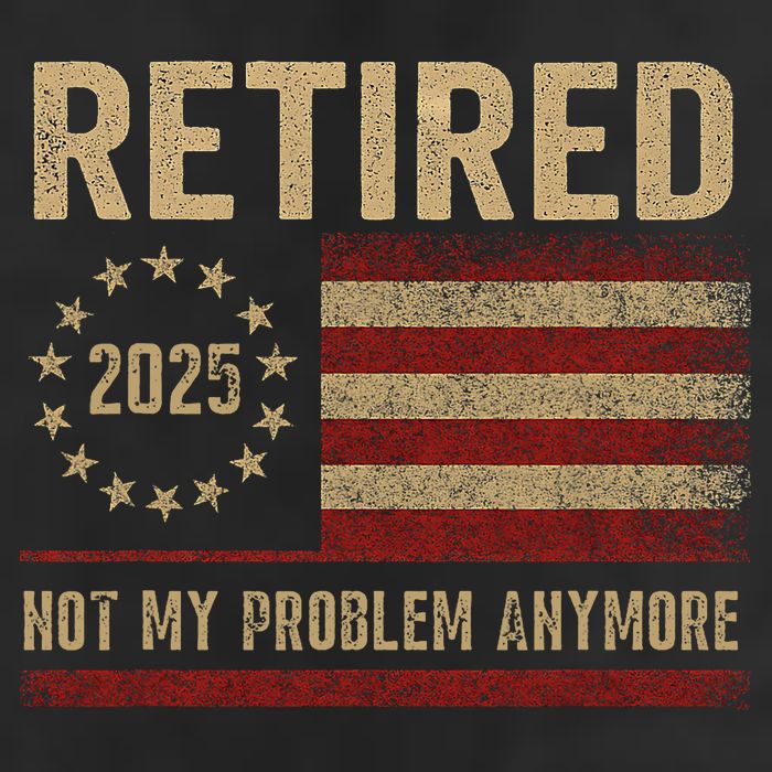 Not My Problem Anymore US Flag Funny Retired Retirement  Microfiber Hand Towel