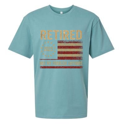 Not My Problem Anymore US Flag Funny Retired Retirement  Sueded Cloud Jersey T-Shirt