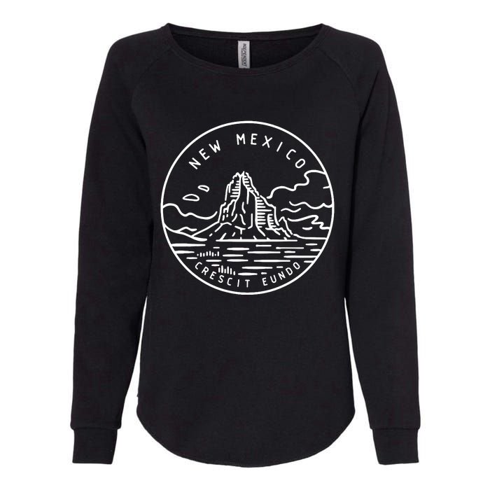 New Mexico Retro Classic Mountain Art Nm Womens California Wash Sweatshirt