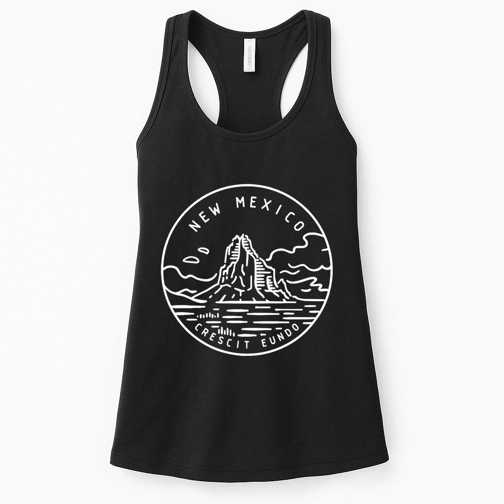 New Mexico Retro Classic Mountain Art Nm Womens Tank Top
