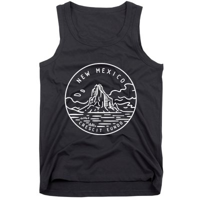 New Mexico Retro Classic Mountain Art Nm Tank Top