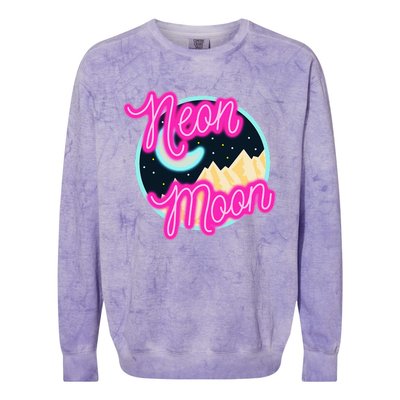 Neon Moon Retro Western 80s 90s Country Colorblast Crewneck Sweatshirt