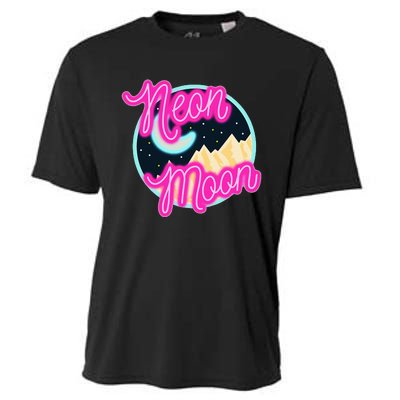 Neon Moon Retro Western 80s 90s Country Cooling Performance Crew T-Shirt