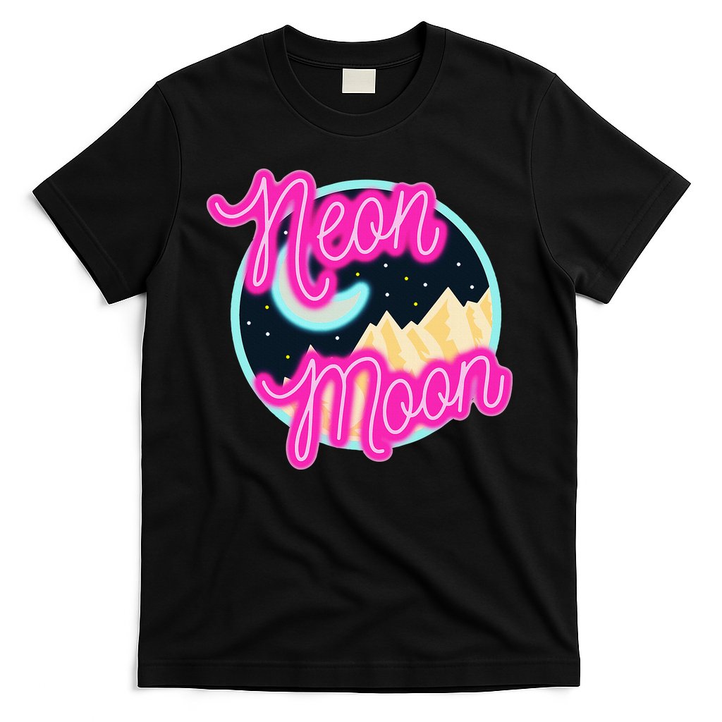 Neon Moon Retro Western 80s 90s Country T-Shirt