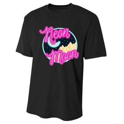 Neon Moon Retro Western 80s 90s Country Performance Sprint T-Shirt