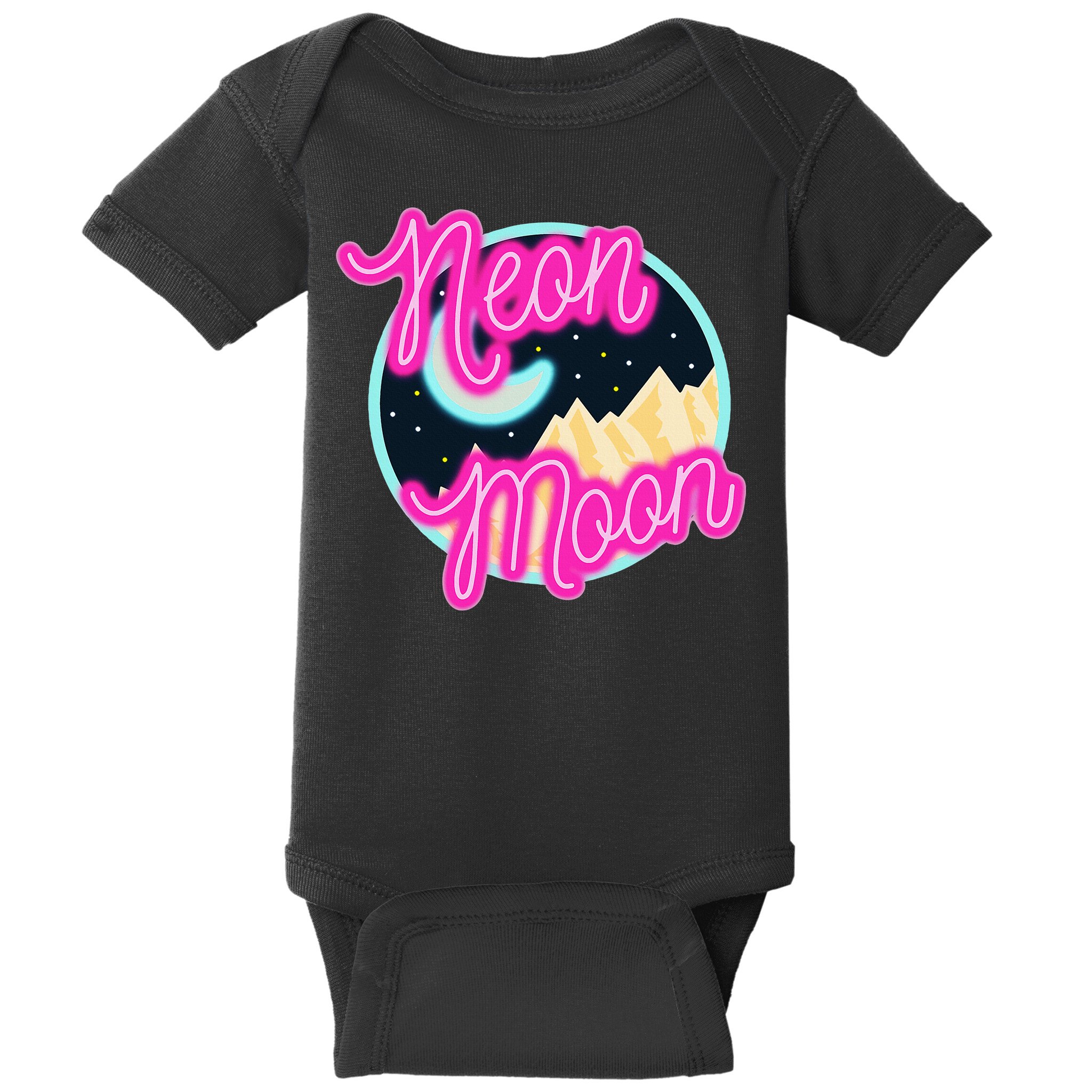 Neon Moon Retro Western 80s 90s Country Baby Bodysuit