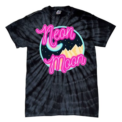 Neon Moon Retro Western 80s 90s Country Tie-Dye T-Shirt