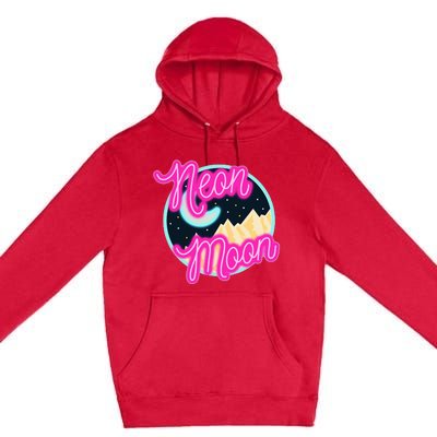 Neon Moon Retro Western 80s 90s Country Premium Pullover Hoodie