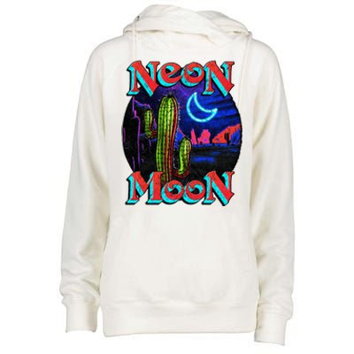 Neon Moon Retro Western Womens Funnel Neck Pullover Hood