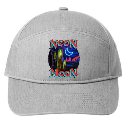 Neon Moon Retro Western 7-Panel Snapback Hat