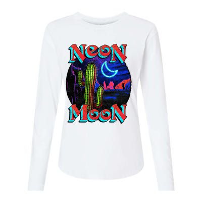 Neon Moon Retro Western Womens Cotton Relaxed Long Sleeve T-Shirt