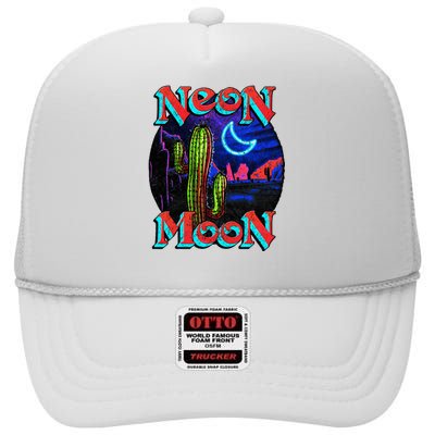 Neon Moon Retro Western High Crown Mesh Back Trucker Hat