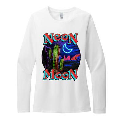 Neon Moon Retro Western Womens CVC Long Sleeve Shirt