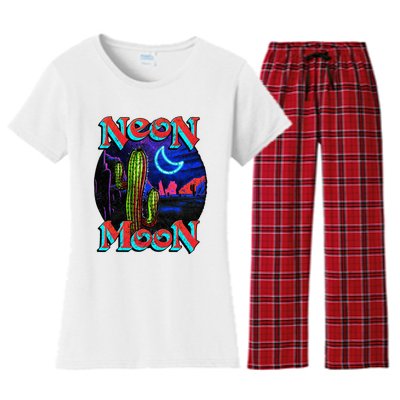 Neon Moon Retro Western Women's Flannel Pajama Set