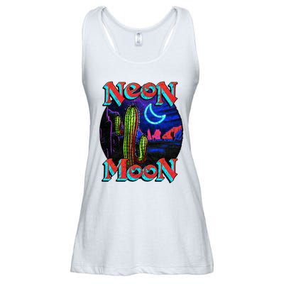 Neon Moon Retro Western Ladies Essential Flowy Tank