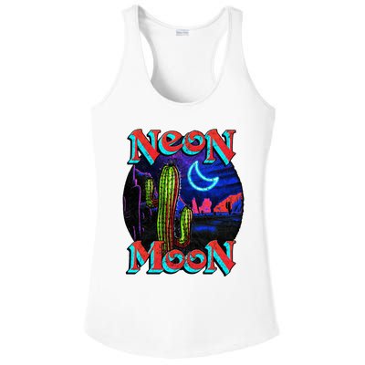 Neon Moon Retro Western Ladies PosiCharge Competitor Racerback Tank