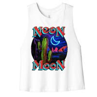 Neon Moon Retro Western Women's Racerback Cropped Tank