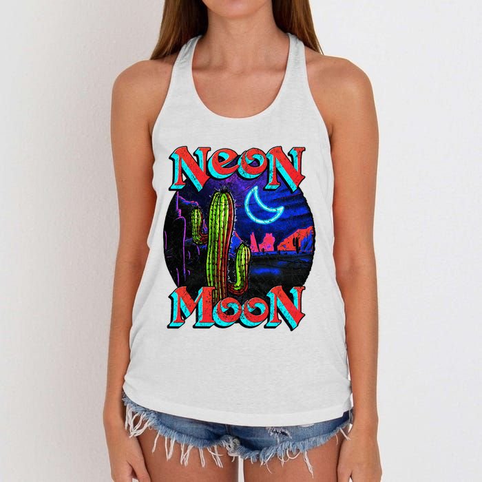 Neon Moon Retro Western Women's Knotted Racerback Tank