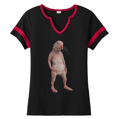 Naked Mole Rat Zookeeper Safari Animal Lover Mole Rat Ladies Halftime Notch Neck Tee