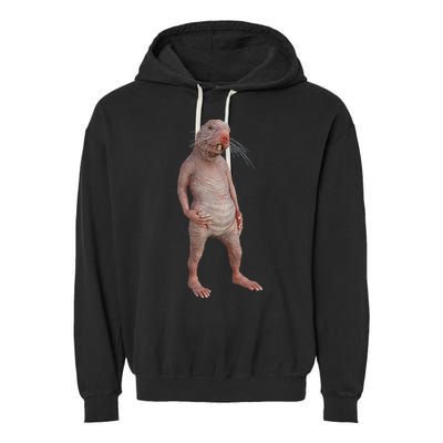 Naked Mole Rat Zookeeper Safari Animal Lover Mole Rat Garment-Dyed Fleece Hoodie