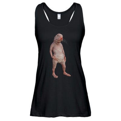 Naked Mole Rat Zookeeper Safari Animal Lover Mole Rat Ladies Essential Flowy Tank