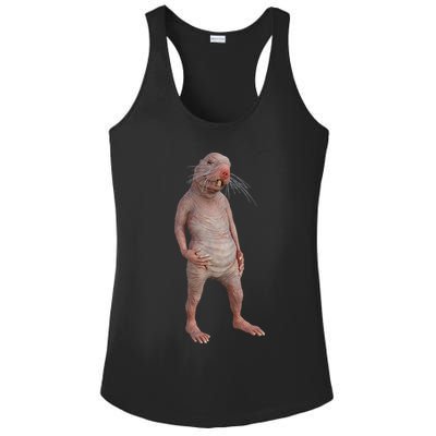 Naked Mole Rat Zookeeper Safari Animal Lover Mole Rat Ladies PosiCharge Competitor Racerback Tank