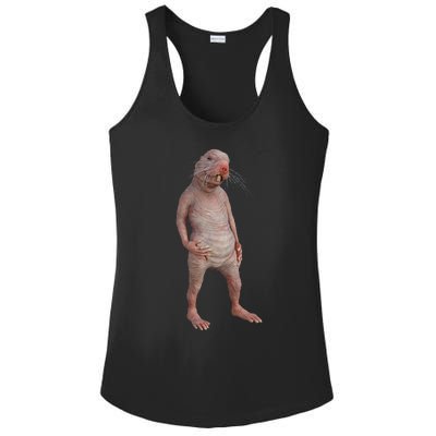 Naked Mole Rat Zookeeper Safari Animal Lover Mole Rat Ladies PosiCharge Competitor Racerback Tank