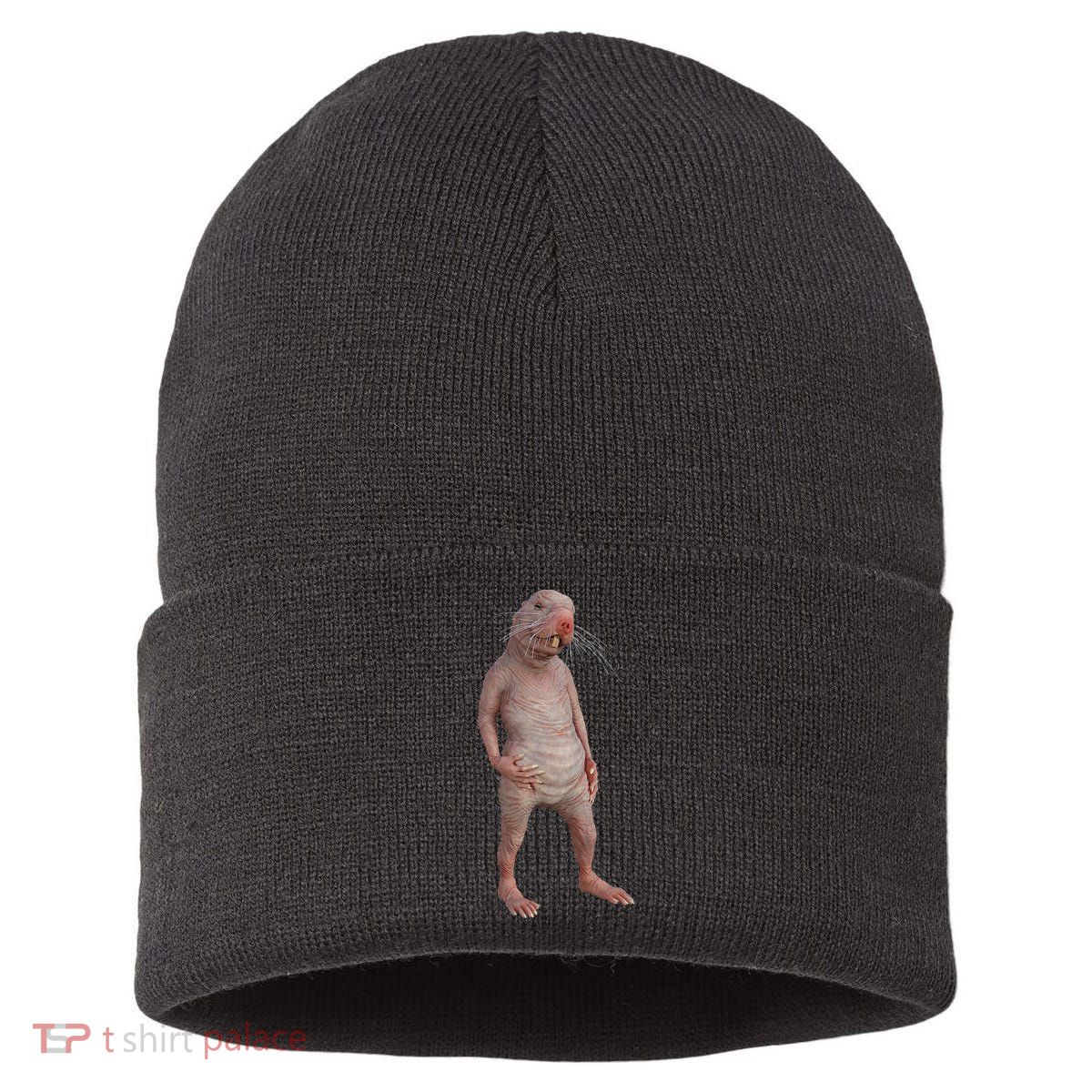 Naked Mole Rat Zookeeper Safari Animal Lover Mole Rat Sustainable Knit Beanie