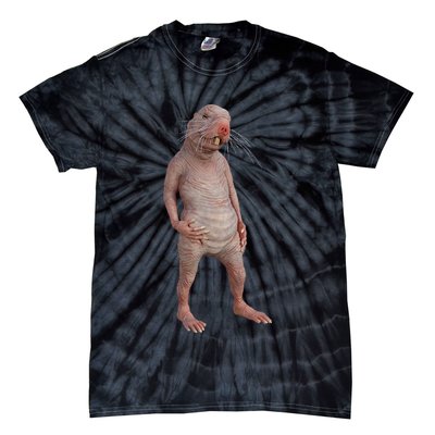 Naked Mole Rat Zookeeper Safari Animal Lover Mole Rat Tie-Dye T-Shirt