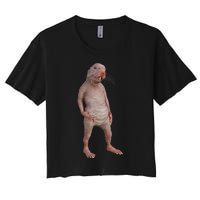 Naked Mole Rat Zookeeper Safari Animal Lover Mole Rat Women's Crop Top Tee