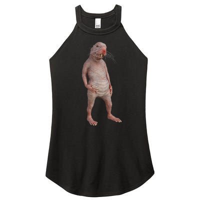 Naked Mole Rat Zookeeper Safari Animal Lover Mole Rat Women's Perfect Tri Rocker Tank