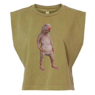 Naked Mole Rat Zookeeper Safari Animal Lover Mole Rat Garment-Dyed Women's Muscle Tee