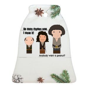 No More Rhymes Now I Mean It Anyone Want A Peanut? Ceramic Bell Ornament