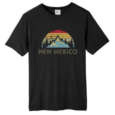 New Mexico Retro Vintage Mountains Nature Hiking Sh Tall Fusion ChromaSoft Performance T-Shirt