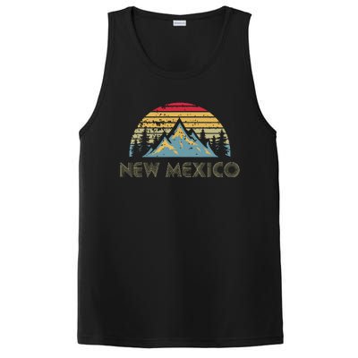 New Mexico Retro Vintage Mountains Nature Hiking Sh PosiCharge Competitor Tank