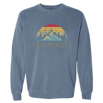 New Mexico Retro Vintage Mountains Nature Hiking Sh Garment-Dyed Sweatshirt