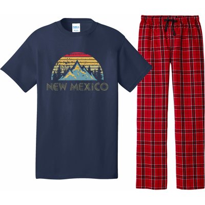 New Mexico Retro Vintage Mountains Nature Hiking Sh Pajama Set