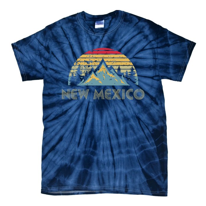 New Mexico Retro Vintage Mountains Nature Hiking Sh Tie-Dye T-Shirt